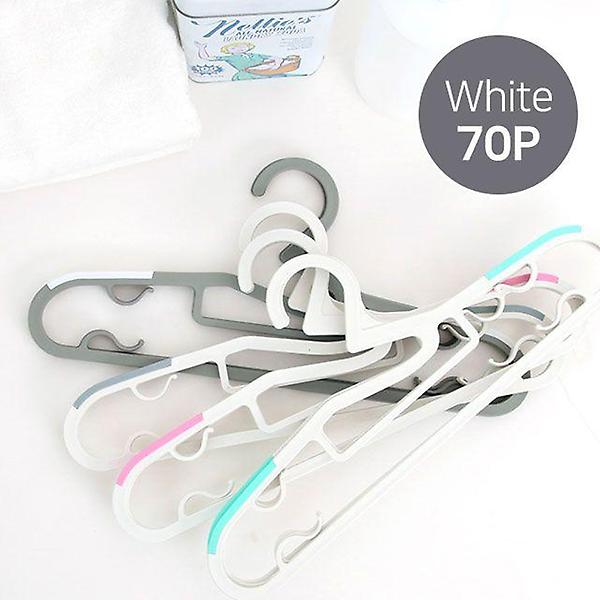  화이트 논슬립 옷걸이 70P 미끄럼방지 논슬립패드