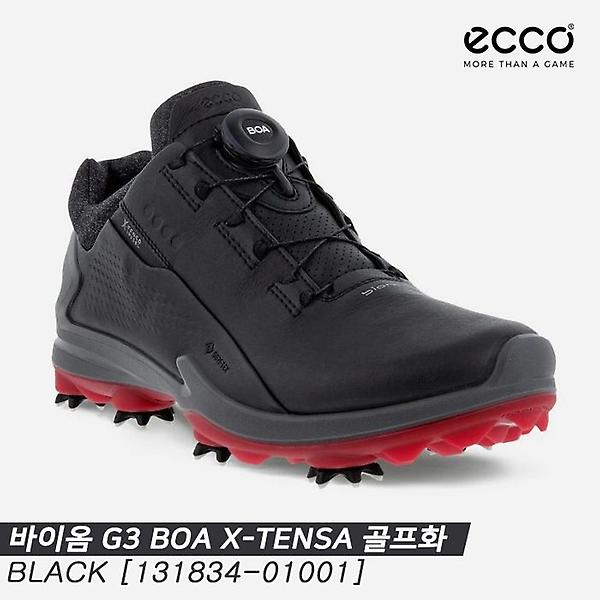  [에코코리아정품]2021 에코 바이옴 G3 보아 X-TENSA 골프화[131834-01001][블랙][남성용]