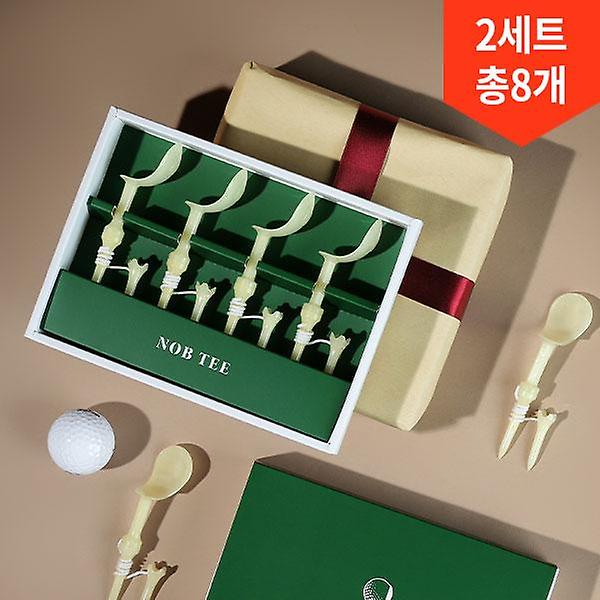  [2개 1세트] 리카타 NEW 노비티 2.0 비거리 방향성 개선 마그네틱 골프티꽂이 롱티 기프트세트+쇼핑백 2개