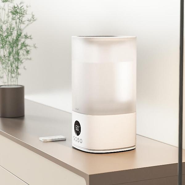  카프 LED 습도표시 분리형 통세척 4L 대용량 무드등 부분가열식 가습기 KF-HM120