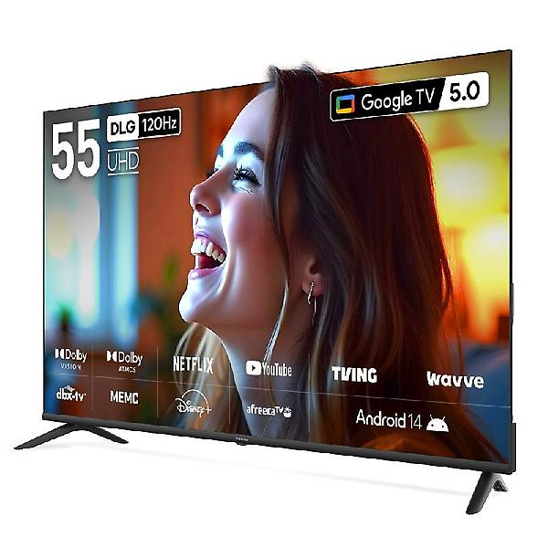  프리즘 CP55G5 140cm 구글5.0 스마트 4K UHD TV 120Hz 프리핫키 지원