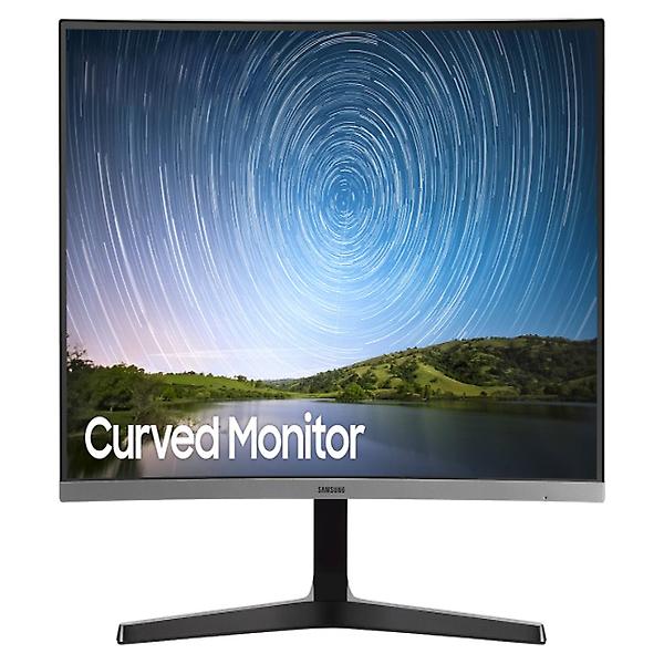  에센셜 커브드 모니터 27인치 다크 블루 그레이 