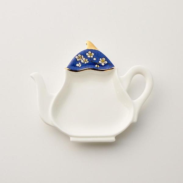  고원 엘린 티백 받침 트레이 블루체리 도자기 미니접시