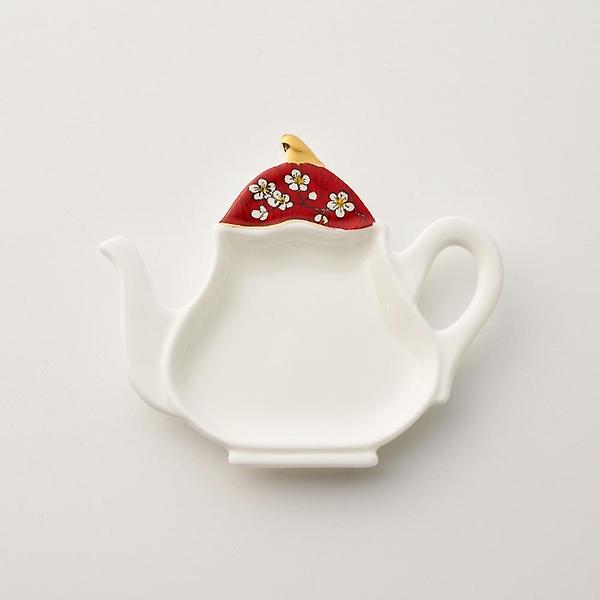  고원 엘린 티백 받침 트레이 레드체리 도자기 미니접시