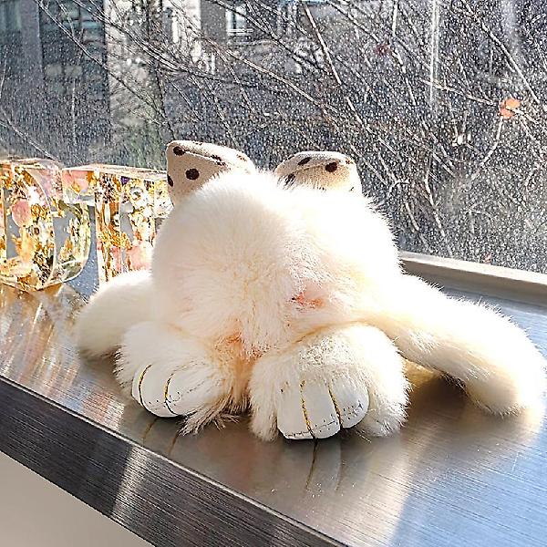  왕리본 토끼 털키링