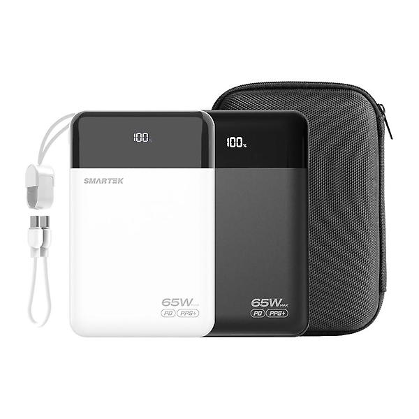  스마텍 65W 초고속 대용량 3포트 보조배터리 20,000 PD PPS 노트북 충전 STPB-Q65W20
