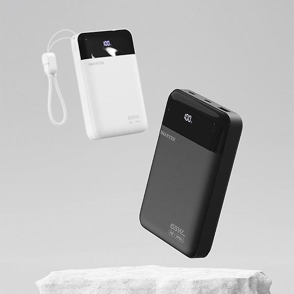  스마텍 65W 초고속 대용량 3포트 보조배터리 20,000 PD PPS 노트북 충전 STPB-Q65W20
