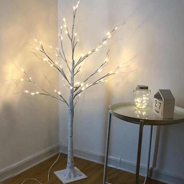  1.2M 자작나무 LED 무드등 / USB 장스탠드 나무등