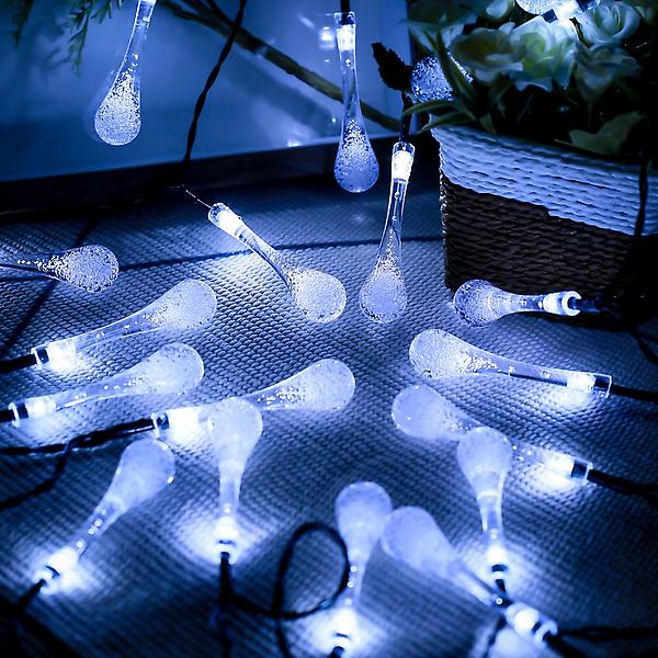  [도토로] 태양광 LED 30구 물방울 가랜드 전구(4m) 이벤트전구