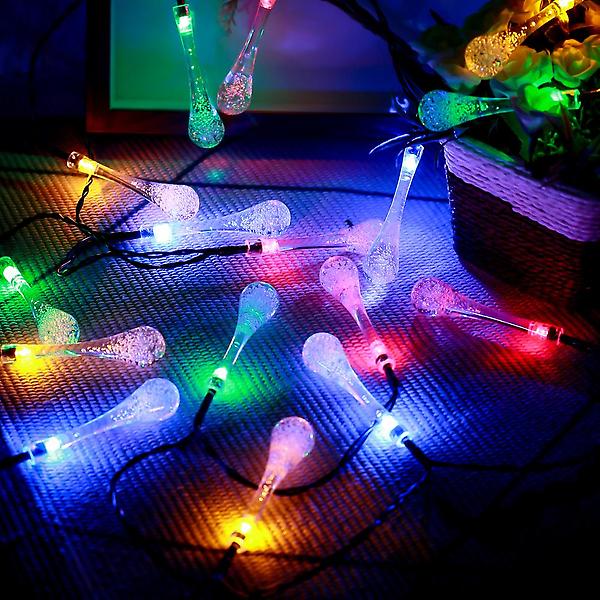  [도토로] 태양광 LED 100구 물방울 가랜드 전구(10m) 데코조명