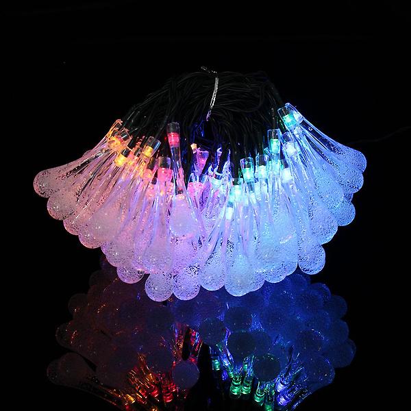  [도토로] 태양광 LED 100구 물방울 가랜드 전구(10m) 데코조명