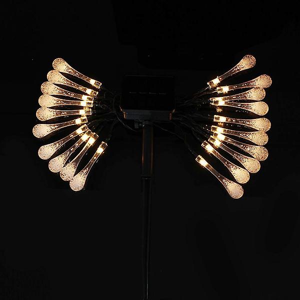  [도토로] 태양광 LED 20구 물방울 가랜드 전구(3m) 루프탑조명