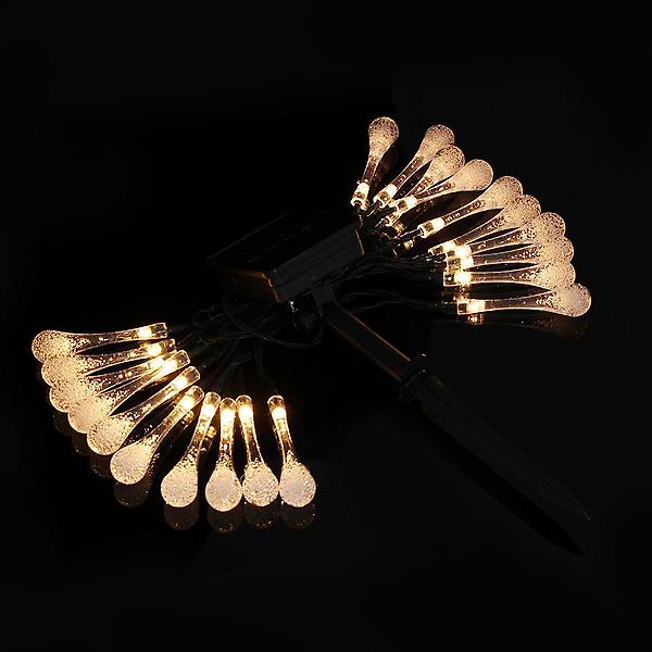  [도토로] 태양광 LED 20구 물방울 가랜드 전구(3m) 루프탑조명