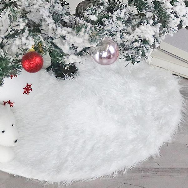  화이트 크리스마스 트리 스커트 장식 소품 트리커버