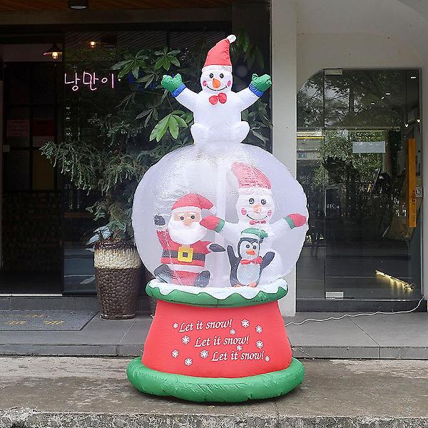  LED 에어벌룬 대형 스노우볼 산타 크리스마스 전시