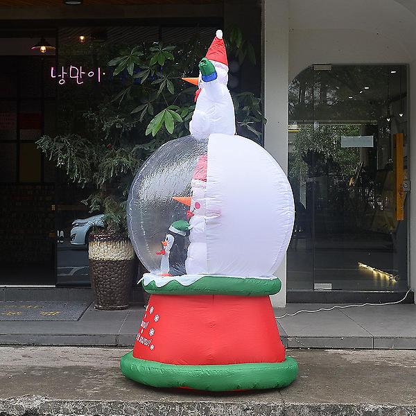  LED 에어벌룬 대형 스노우볼 산타 크리스마스 전시