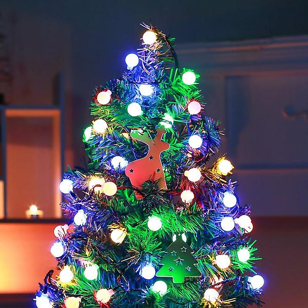  [은하수] 50구 녹색선 구슬 지니전구 칼라 5M 전원잭