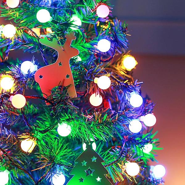  [은하수] 50구 녹색선 구슬 지니전구 칼라 5M 전원잭