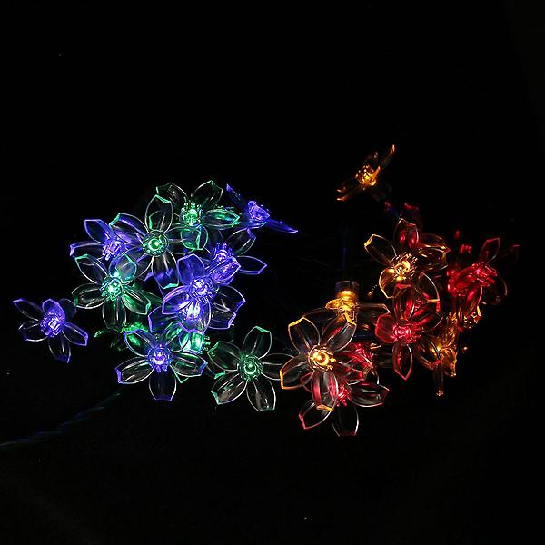  [도토로] 태양광 LED 30구 플라워 가랜드 전구 태양광충전