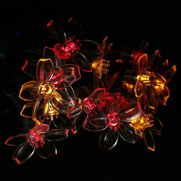  [도토로] 태양광 LED 30구 플라워 가랜드 전구 태양광충전