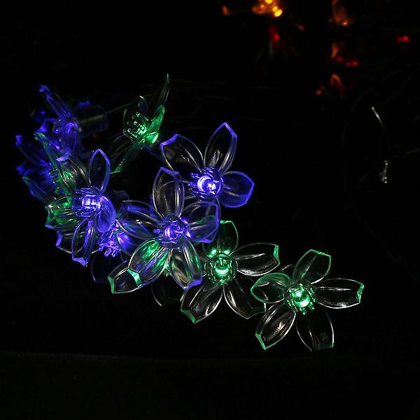  [도토로] 태양광 LED 30구 플라워 가랜드 전구 태양광충전