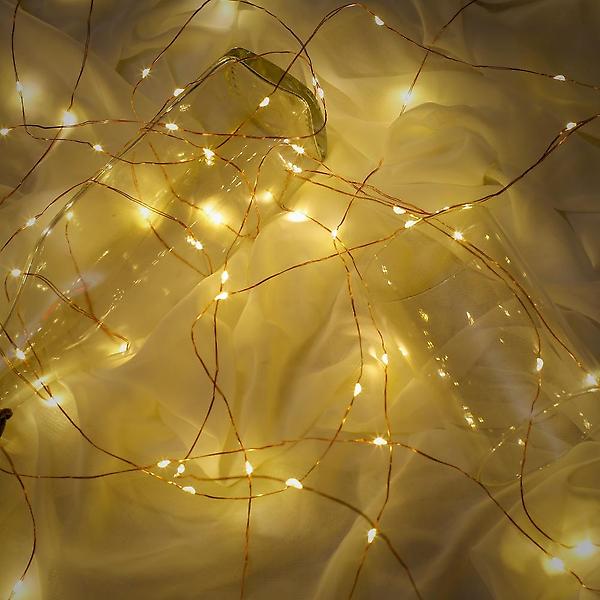  [도토로] 태양광 LED 300구 와이어 전구(30m) (웜색)캠핑조명