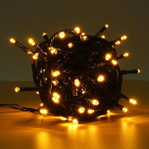  100구 녹색선 LED 전구/ 10M 웜색 연결형 트리전구