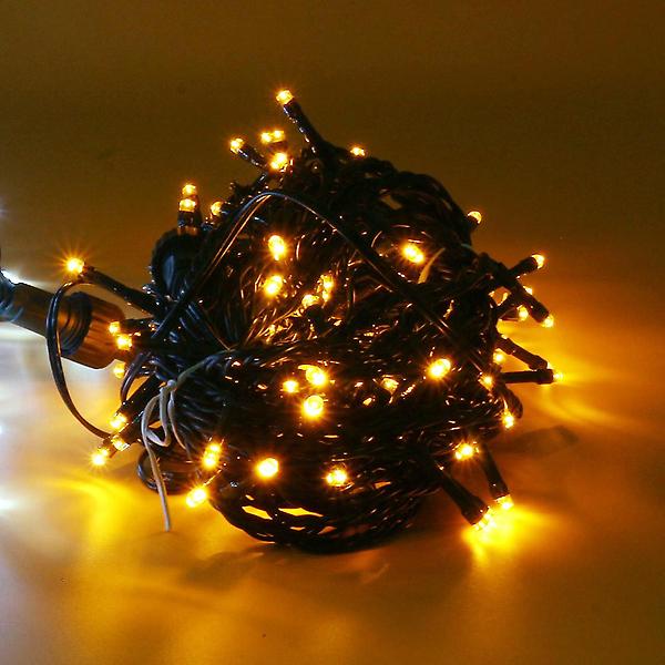  100구 녹색선 LED 전구/ 10M 웜색 연결형 트리전구