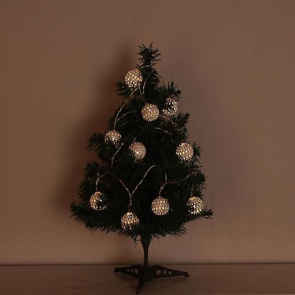  감성 10구 USB LED 화이트볼 가랜드 전구 줄조명