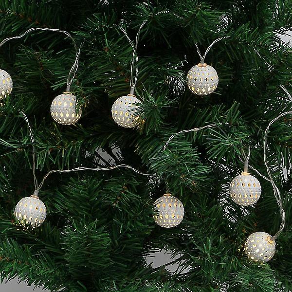  감성 10구 USB LED 화이트볼 가랜드 전구 줄조명