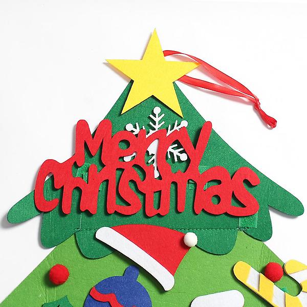  [도토로]DIY 펠트 크리스마스 벽트리(전구포함) (그린)