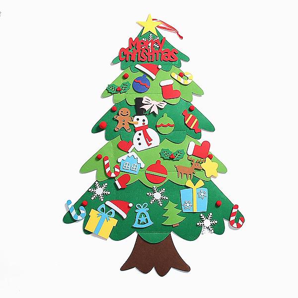  [도토로]DIY 펠트 크리스마스 벽트리(전구포함) (그린)