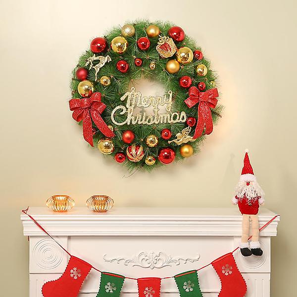  60cm 럭키 원형 리스/크리스마스 장식품 성탄절 트리