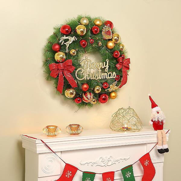  60cm 럭키 원형 리스/크리스마스 장식품 성탄절 트리