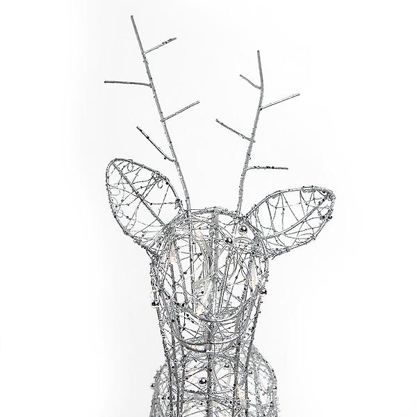  캐럴 샤인 크리스마스 장식(실버 사슴)/트리장식소품