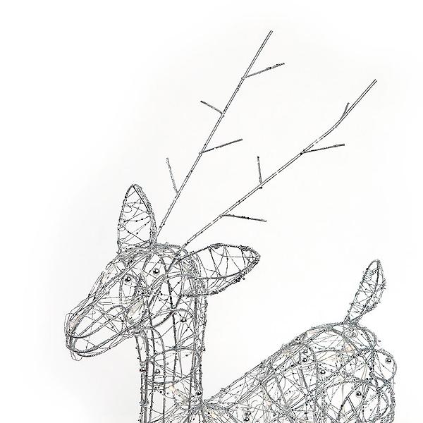  캐럴 샤인 크리스마스 장식(실버 사슴)/트리장식소품