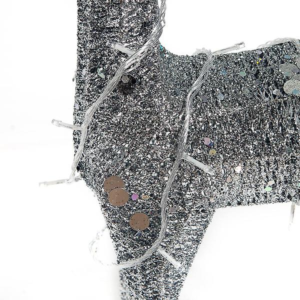  LED반짝이 실버 크리스마스 대형 사슴장식(70cm)