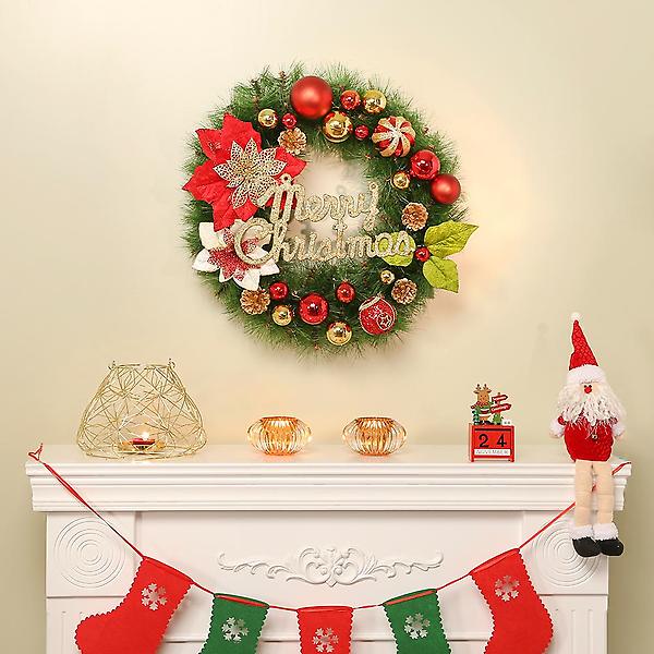  50cm 블라썸 원형 리스/크리스마스 장식 연말 트리