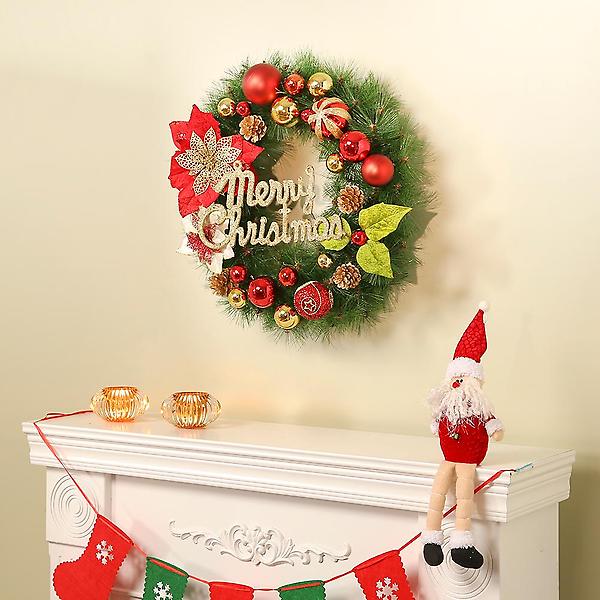  50cm 블라썸 원형 리스/크리스마스 장식 연말 트리