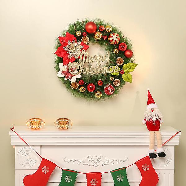  50cm 블라썸 원형 리스/크리스마스 장식 연말 트리