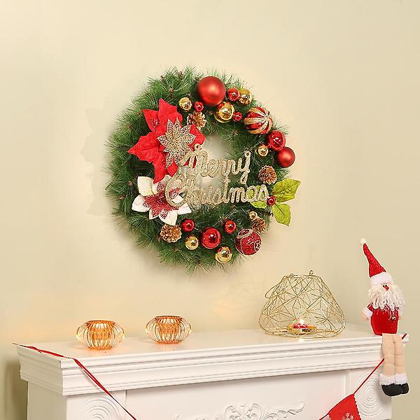  50cm 블라썸 원형 리스/크리스마스 장식 연말 트리