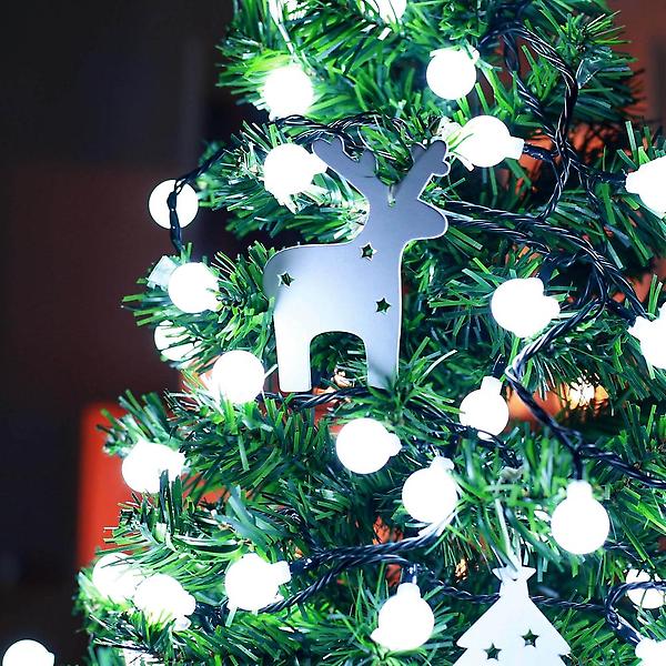  [은하수] 50구 녹색선 구슬 지니전구 백색(5M)LED전구