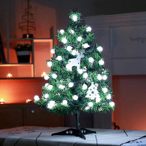  [은하수] 50구 녹색선 구슬 지니전구 백색(5M)LED전구