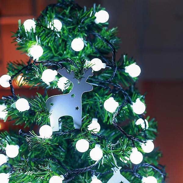  [은하수] 50구 녹색선 구슬 지니전구 백색(5M)LED전구