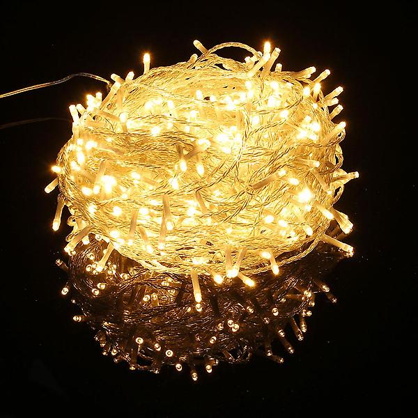  [은하수] 500구 투명선 LED 웜색 지니전구 트리전구