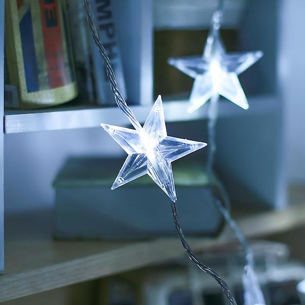  [은하수] 30구 투명선 LED 라인별 백색전구 별조명