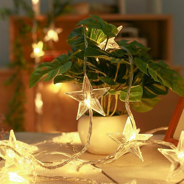  [은하수] 30구 투명선 LED 라인별 웜색전구 별조명