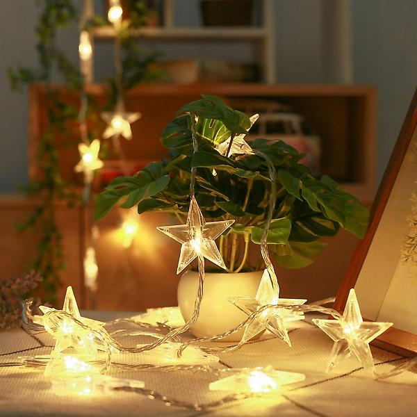  [은하수] 30구 투명선 LED 라인별 웜색전구 별조명