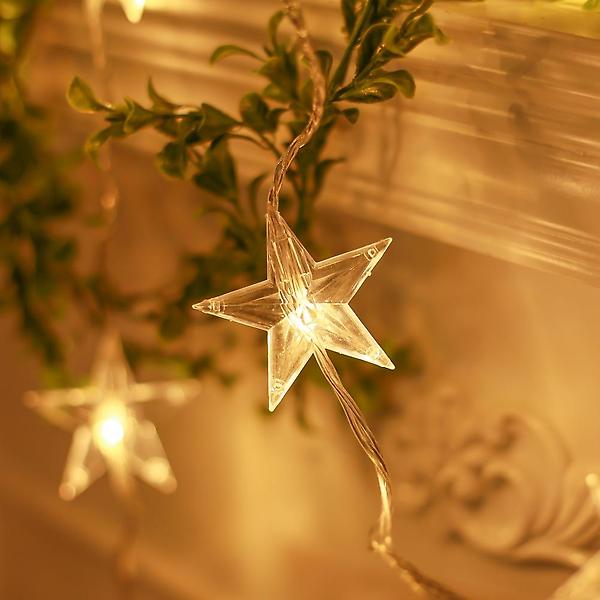  [은하수] 30구 투명선 LED 라인별 웜색전구 별조명