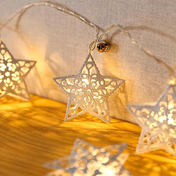  20구 화이트별 장식전구(3.3M)/ LED 와이어 줄조명